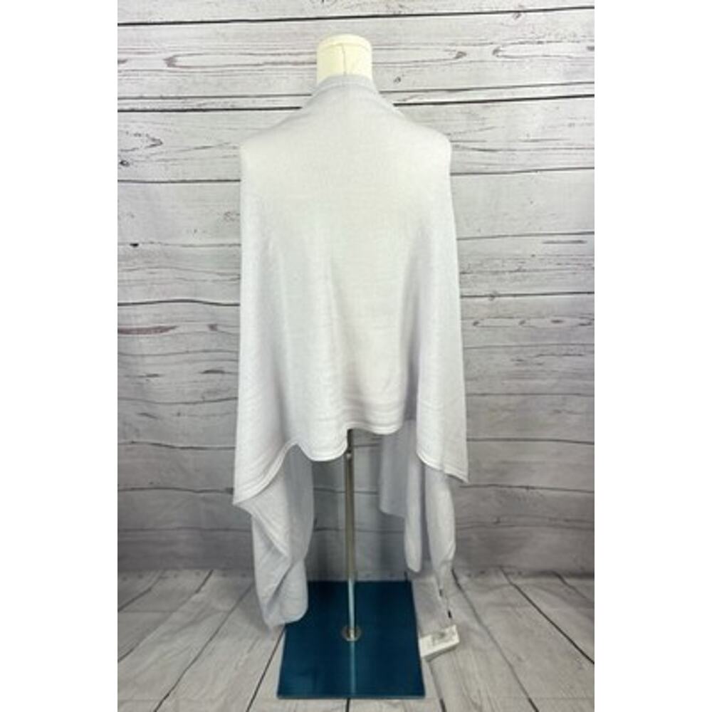RYYOYY 100% Cashmere Wrap Scarf Shawl Extra Large Light Gray NWT - Picture 4 of 6